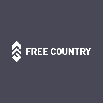 Free Country white and black logo